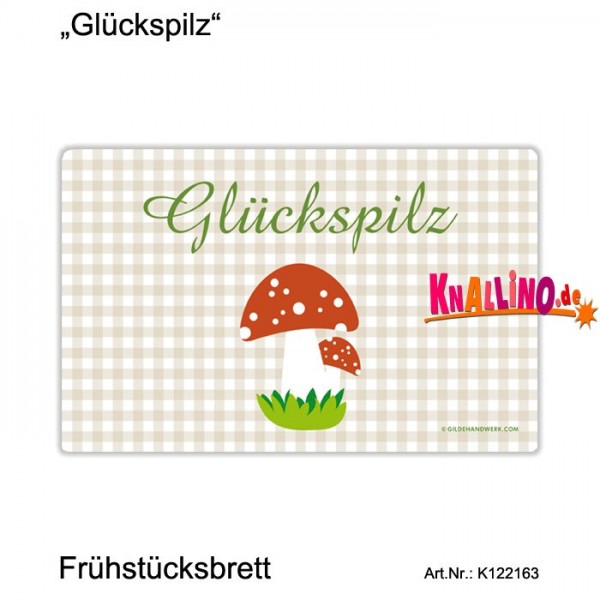 Glückspilz Frühstücksbrett