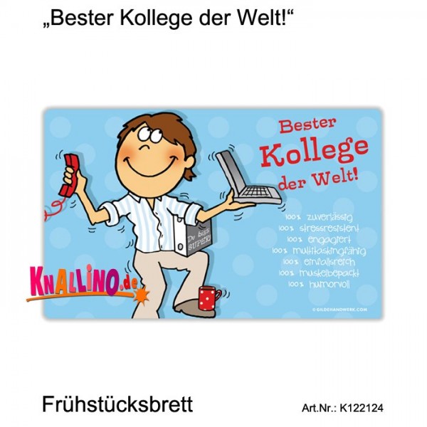 Bester Kollege der Welt! Frühstücksbrett