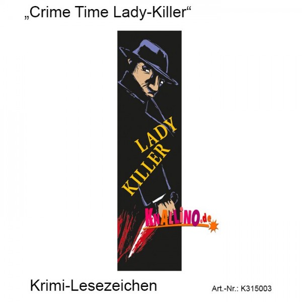 Crime Time Lady-Killer Krimi-Lesezeichen