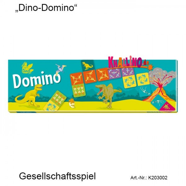 Dino Domino Gesellschaftsspiel