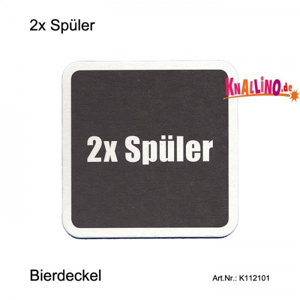 2x Spüler - Festnetztelefonierer Bierdeckel