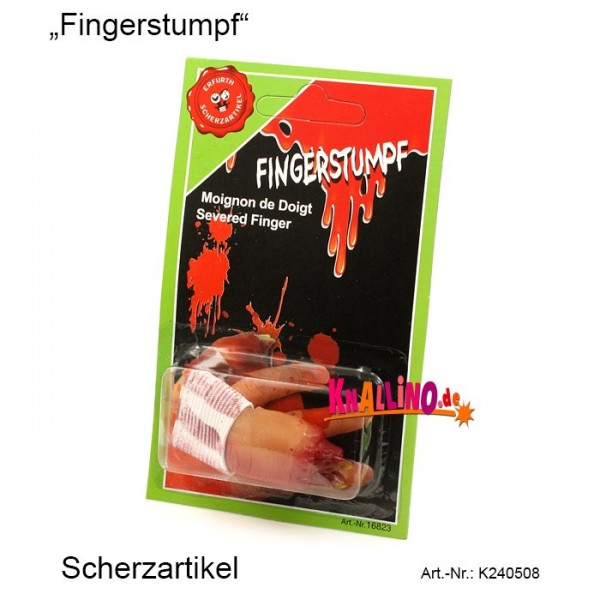 Fingerstumpf Scherzartikel