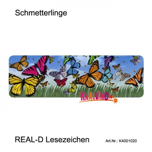 Schmetterlinge REAL-D Lesezeichen