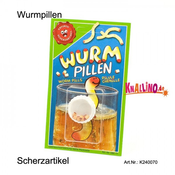 Wurmpillen Scherzartikel