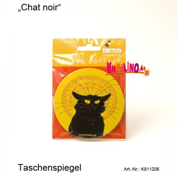 Chat noir Taschenspiegel