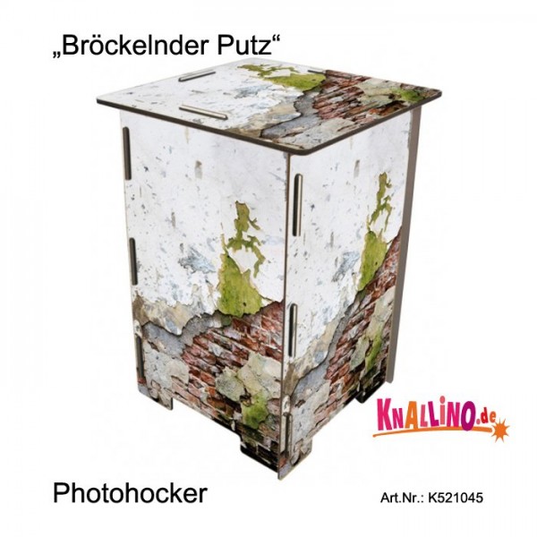 Bröckelnder Putz Photohocker