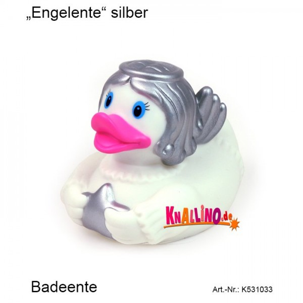 Engelente silber Badeente