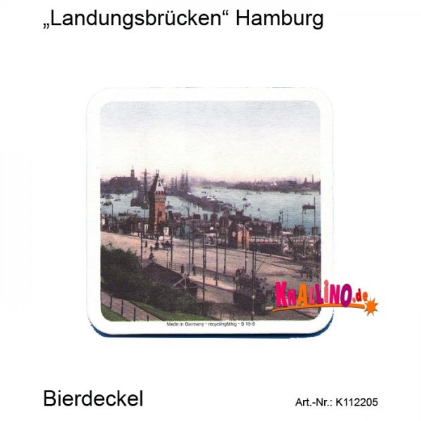 Landungsbrücken Hamburg Bierdeckel