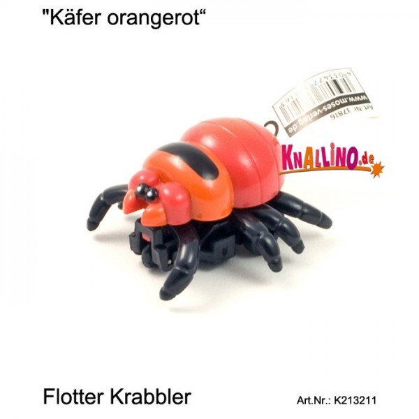 Käfer orangerot mit Rückziehmotor