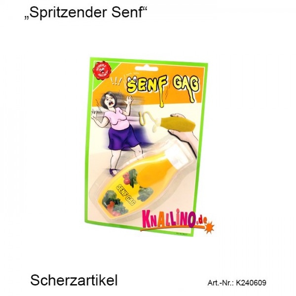 Spritzender Senf Scherzartikel