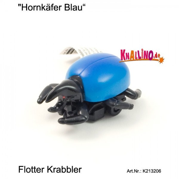 Hornkäfer blau mit Rückziehmotor