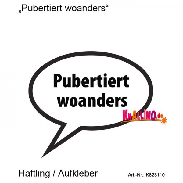 Pubertiert woanders Haftling