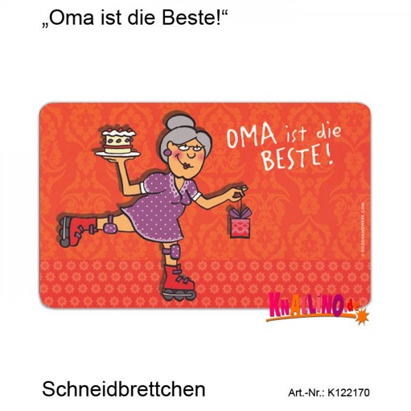 Oma ist die Beste! Frühstücksbrett