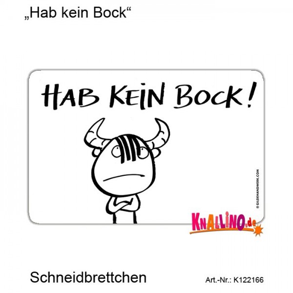 Hab kein Bock Frühstücksbrett